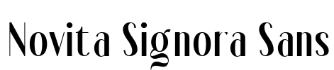 Novita Signora Sans Font Image