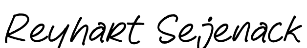 Reyhart Sejenack Font Image
