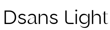 Dsans Light Font Image