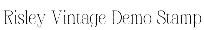 Risley Vintage Demo Stamp Font Image