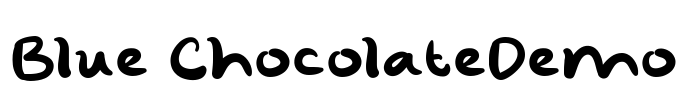 Blue ChocolateDemo Font Image