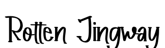 Rotten Jingway Font Image