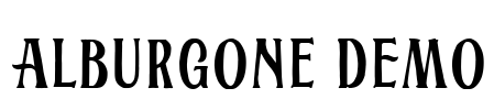 Alburgone DEMO Font Image