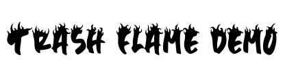 Trash Flame DEMO Font Image