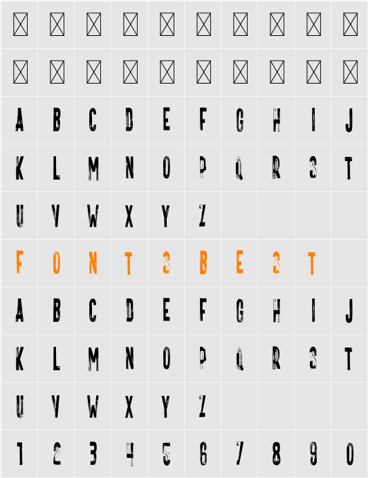 VTKS FREAKIN Character Map