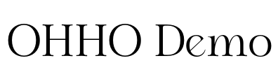 OHHO Demo Font Image
