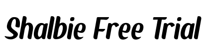 Shalbie Free Trial Font Image