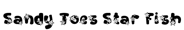 Sandy Toes Star Fish Font Image