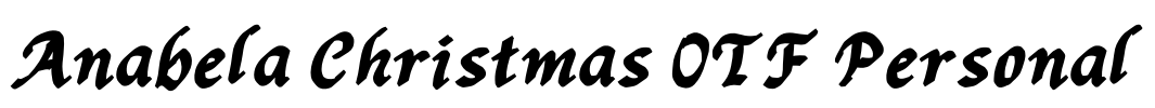 Anabela Christmas OTF Personal Font Image