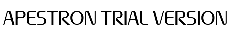 Apestron Trial Version Font Image