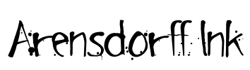 Arensdorff Ink Font Image