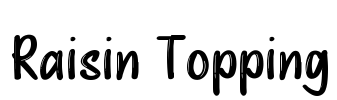 Raisin Topping