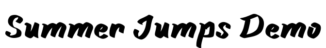 Summer Jumps Demo Font Image