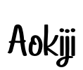 Aokiji Font Image