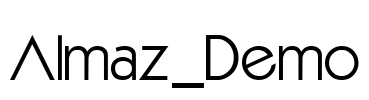 Almaz_Demo Font Image
