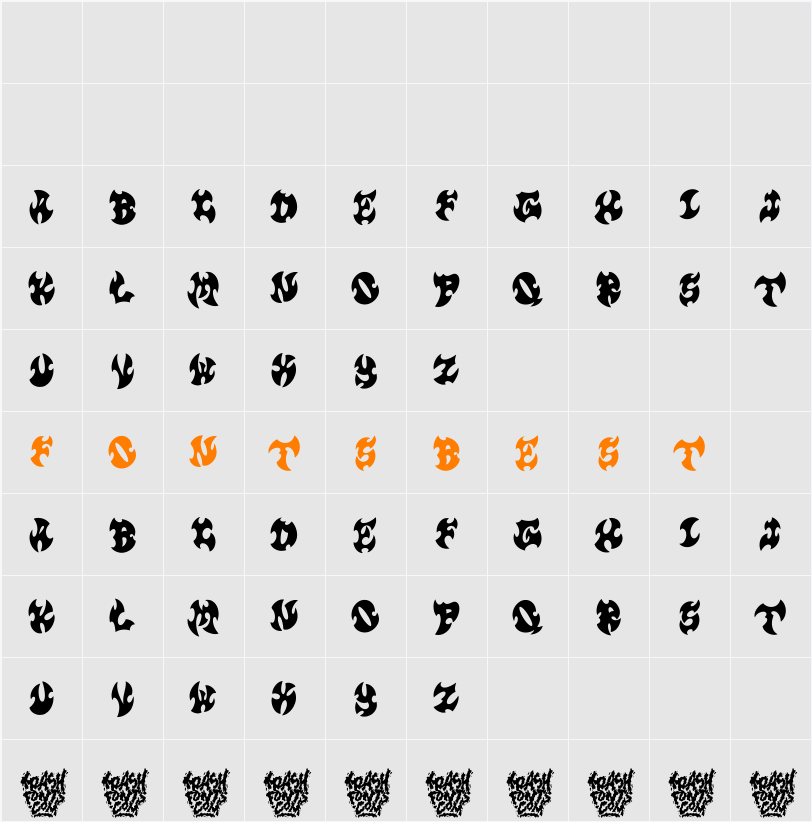 Trash Bane DEMO Character Map