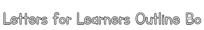 Letters for Learners Outline Bo
