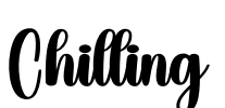 Chilling Font Image