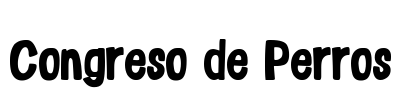Congreso de Perros Font Image