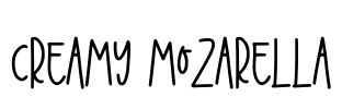 Creamy Mozarella Font Image