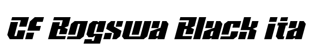 CF Bogswa Black Ita Font Image