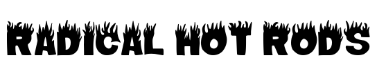 Radical Hot Rods Font Image