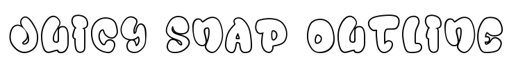 Juicy Snap Outline Font Image
