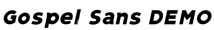 Gospel Sans DEMO Font Image