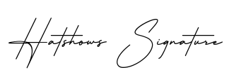 Hatshows Signature Font Image