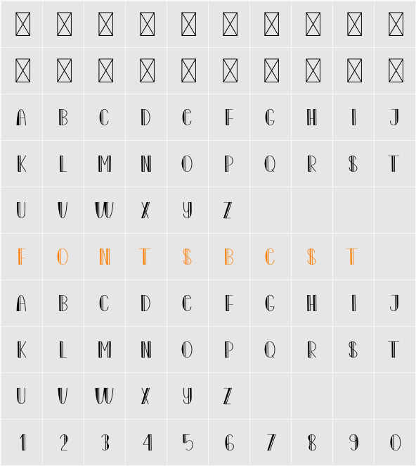 Simple Outside Character Map
