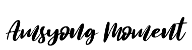 Amsyong Moment Font Image