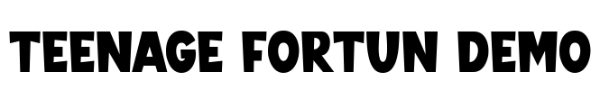 Teenage Fortun Demo Font Image