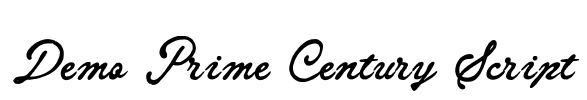 Demo Prime Century Script Font Image