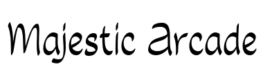 Majestic Arcade Font Image