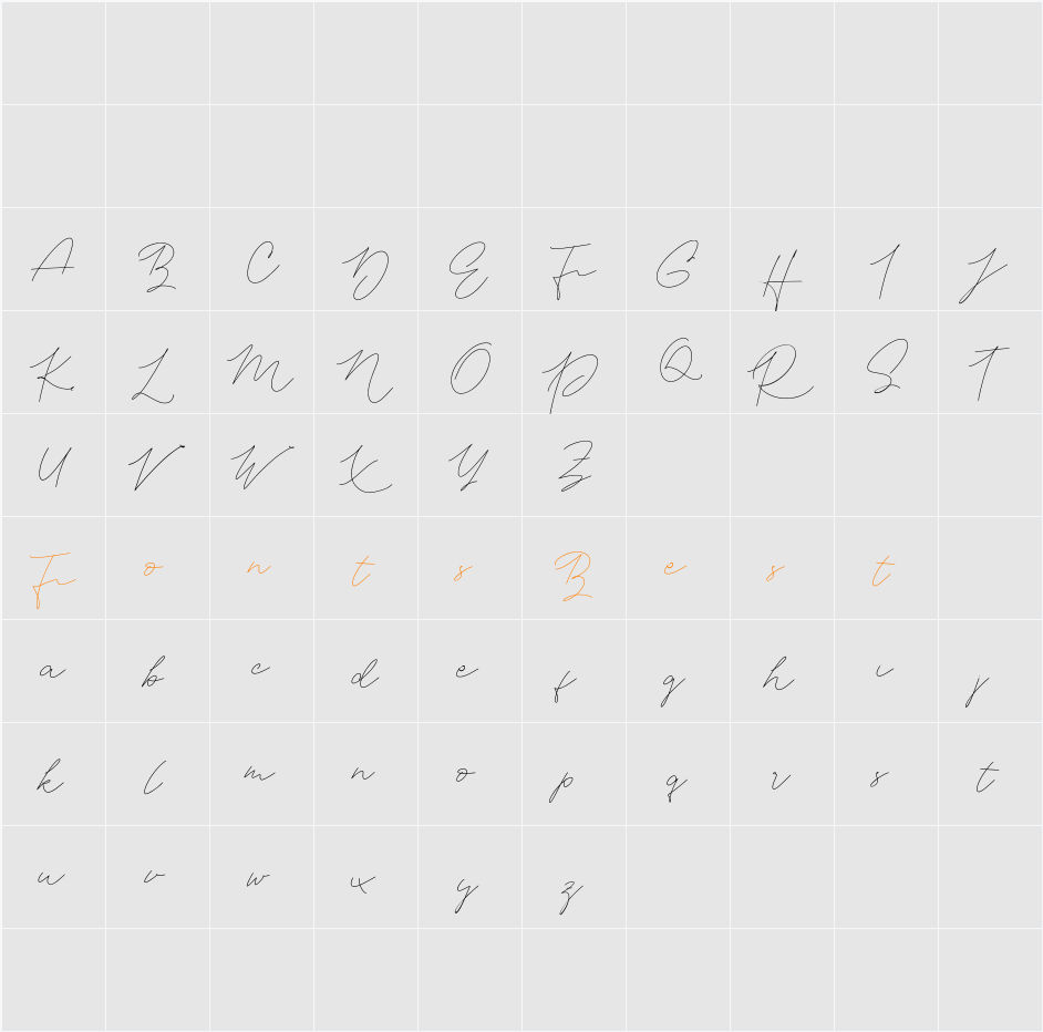 Aneenditha FREE Character Map