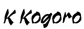 K Kogoro Font Image