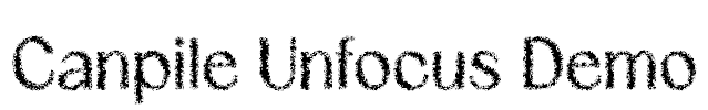 Canpile Unfocus Demo Font Image