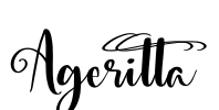 Ageritta Font Image