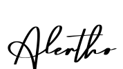 Alertho Font Image