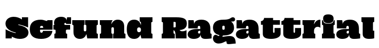 Sefund Ragattrial Font Image