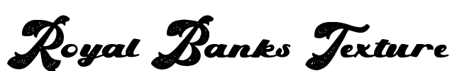 Royal Banks Texture Font Image