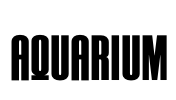 AQUARIUM Font Image