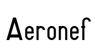 Aeronef Font Image