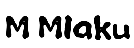 M Mlaku Font Image