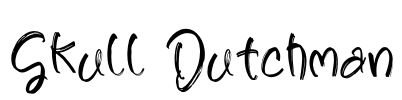 Skull Dutchman Font Image