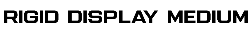 Rigid Display Medium Font Image