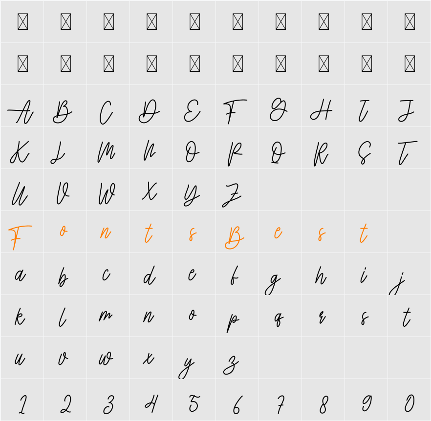 Mighty Character Map