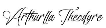 Arthurlla Theodyre Font Image