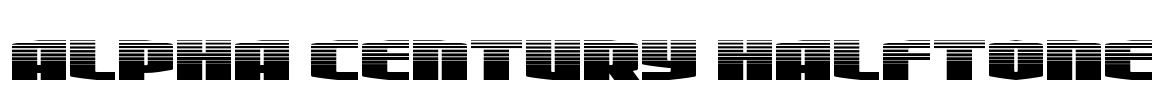 Alpha Century Halftone Font Image
