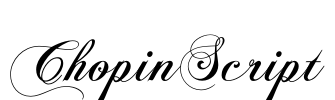 ChopinScript Font Image